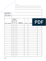 Master Template - PPE Inspection Record