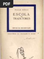 Paulo Ronai Escola de Tradutores