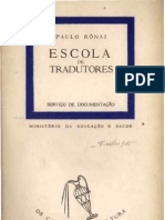 Paulo Ronai Escola de Tradutores