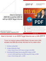 How To Connect To DSS V6 To Another DSS V6 With An iSCSI Target Volume