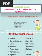 Download Preskas Peritonitis ec apendisitis perforasi by Asyifaa Purnamiwulan SN125090170 doc pdf