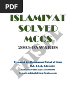 Download Islamiyat Solved MCQs by Muhammad Faisal Ul Islam SN125099670 doc pdf