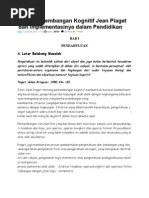 Download Teori Perkembangan Kognitif Jean Piaget Dan Implementasinya Dalam Pendidikan by Rizal UM SN125101725 doc pdf