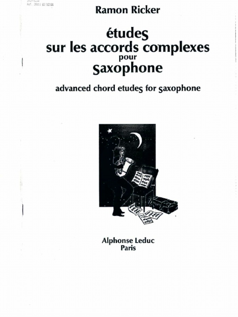 Ramon Ricker Advanced Chord Etudes For Saxophone PDF | PDF | Foreign ...