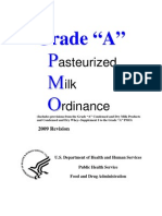 Grade A Pasteurized Milk Ordinance - 2009