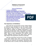 Defining Terrorism: An Analysis of Key Concepts