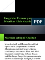 MANUSIA SEBAGAI KHALIFAH ALLAH