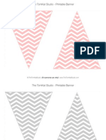 Chevron Pennant Banner - The Tomkat Studio