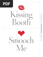 Kissing Booth Signs - The TomKat Studio