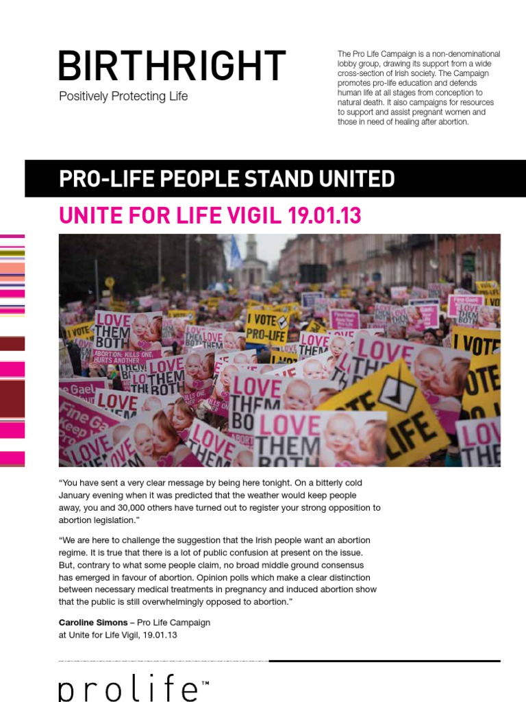 Pro-Life Campaign: Protecting Life in Ireland | PDF | Abortion | Women ...