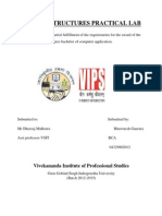 Data Structures Practical Lab: Vivekananda Institute of Professional Studies