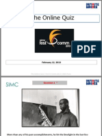 The Online Quiz - Fest O Comm 2013 - SIMC Pune