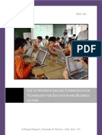 Project Report - Use of Information and Communication Technology for Education and Business Sectors