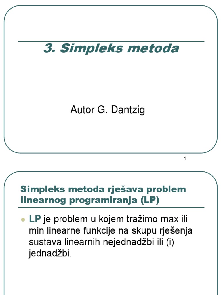 Simpleks Metoda1 | PDF