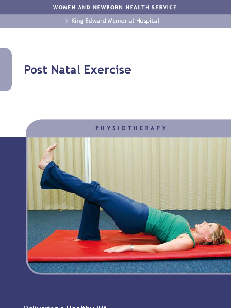 Postnatal Exercise Pdf Physical Exercise Pelvis