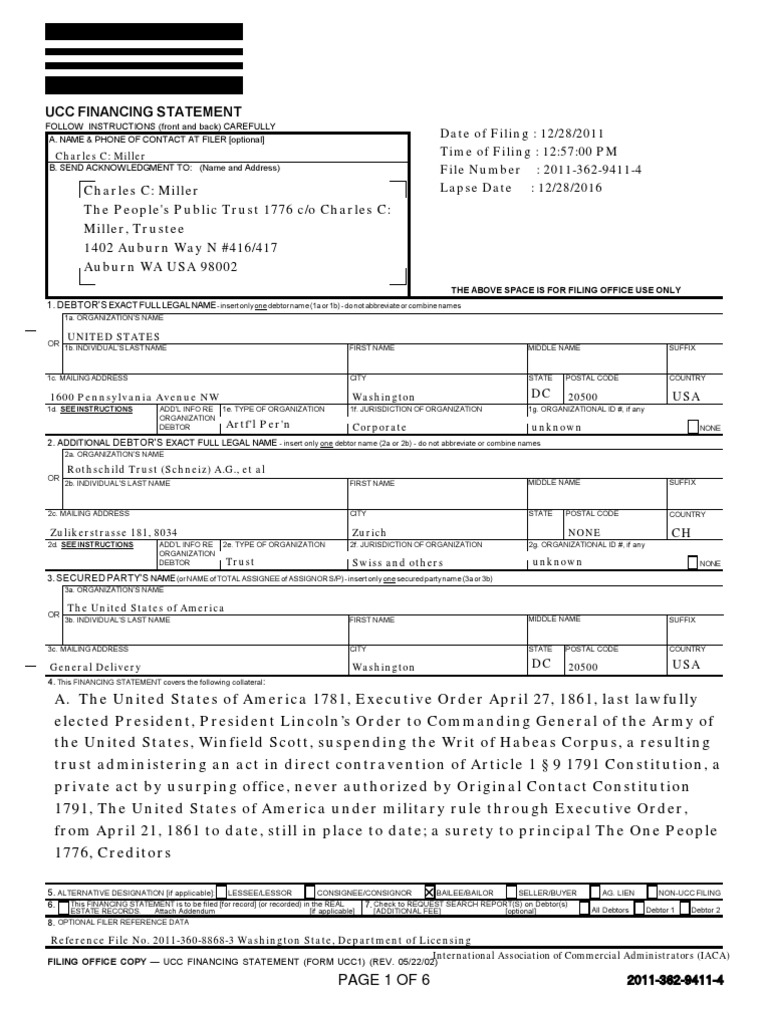 Ucc1 201136294114 PDF Trust Law Corporations