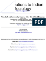 Das - Time, Self, and Community - Features of The Sikh Militant Discourse