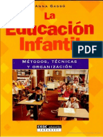 La Educación Infantil Métodos, Técnicas y Organización