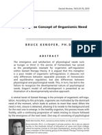 Developing The Concept of Organismic Need PDF