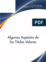 Algunos Aspectos de Los Titulos Valores - Colombia