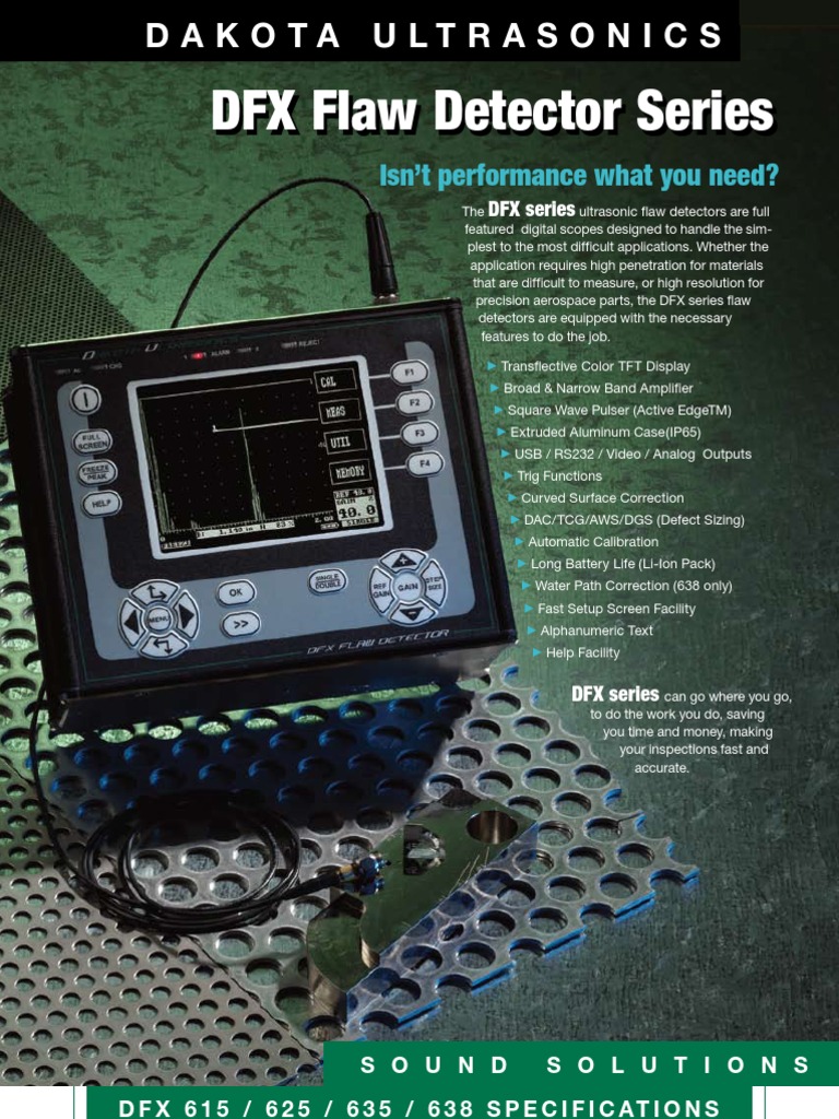 DFX Flaw Detector Series | PDF | Technology & Engineering
