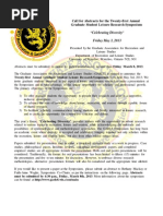 Symposium Call for Abstracts 2013