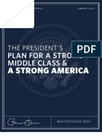 The President’s Plan for a Strong Middle Class and a Strong America
