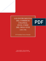 Instrumentos comercio colonial Cádiz siglo XVII