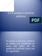 5.3.5 Acceso A Servicios Publicos