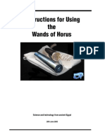 Instructions For Using The Wands of Horus