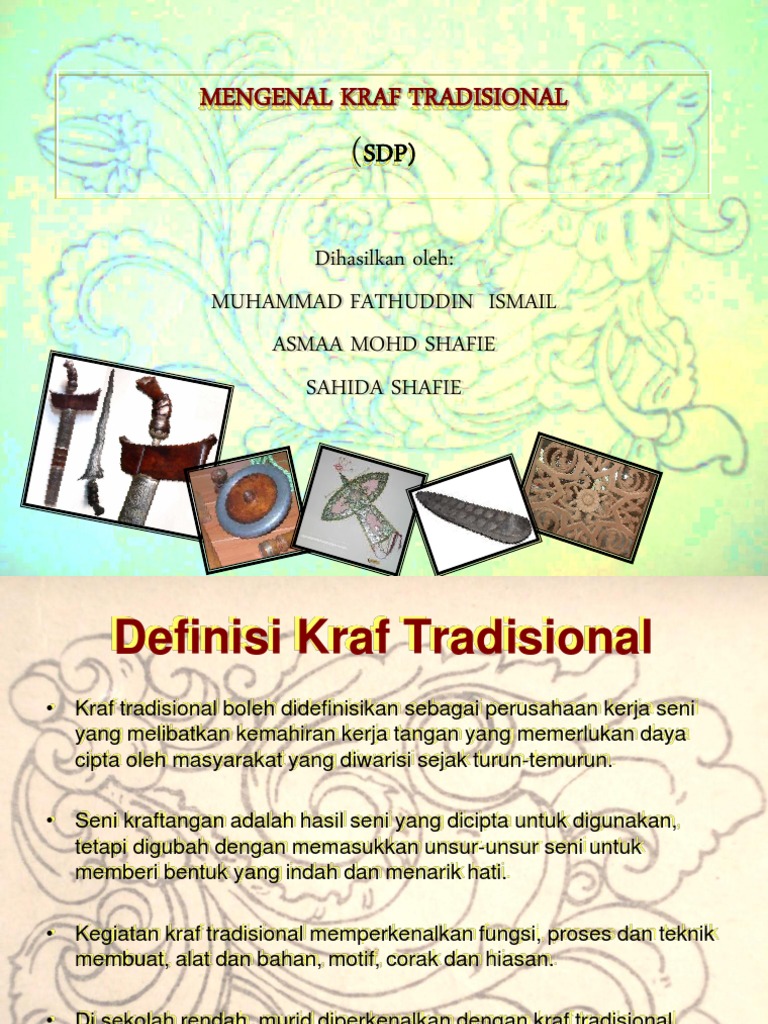 Kraf Tangan Atau Kraftangan