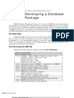 Developing A Database Package: 50.1 Basic Idea