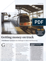 Gettitg Money On Track: J Ravikumar Highlights The Challenges in Metro Rail Financing