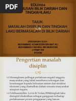 Masalah Disiplin Dan Tingkah Laku Bermasalah Dalam Bilik