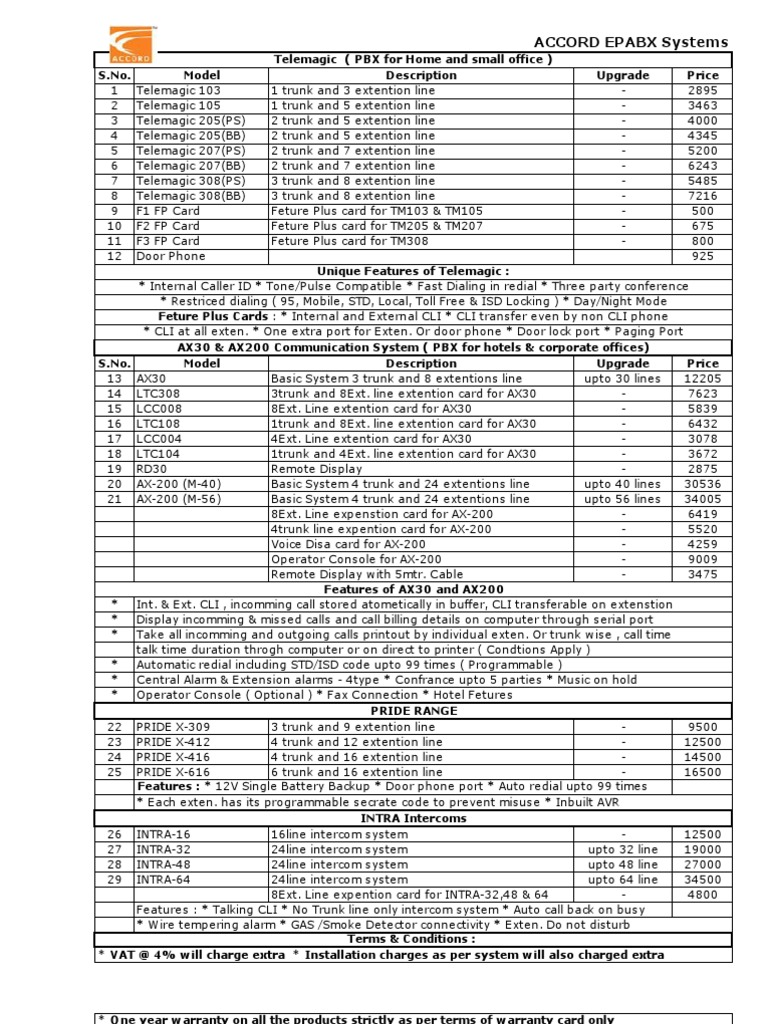 accord telemagic epabx Array - accord epabx systems equipment telephony rh  pt scribd ...
