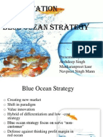 Presentation On Blue Ocean Strategy: Presented By: Arshdeep Singh Mankaranpreet Kaur Navpreet Singh Mann