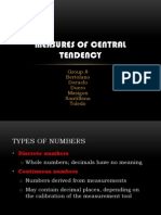 MEASURES of Central Tendency