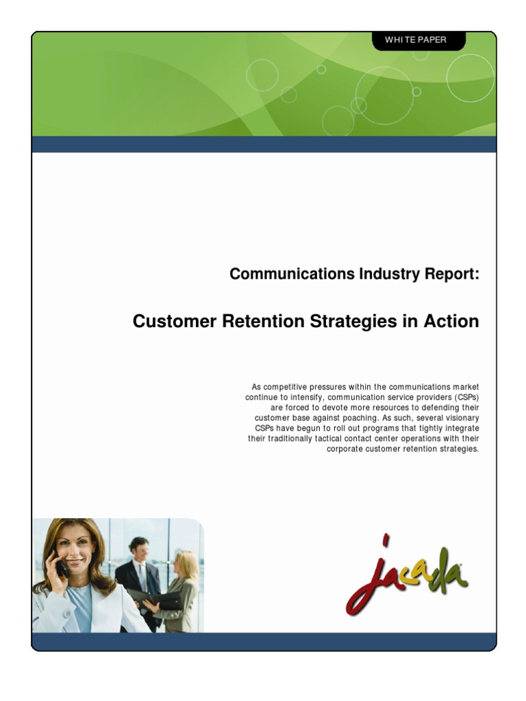 Customer Retention Strategies | PDF | Call Centre | Telecommunication