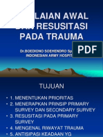 Penilaian Awal Dan Resusitasi Pada Trauma