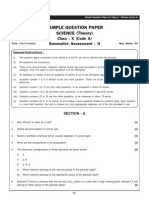 CBSE Sample Paper Class4rtr X
