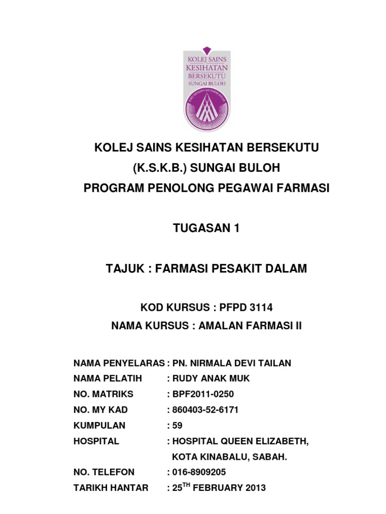 Kolej Sains Kesihatan Bersekutu Pdf