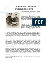 Lettre Lincoln