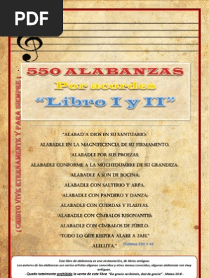 550 Alabanzas Por Acordes Libro I Y Ii Cristo Titulo Jesus