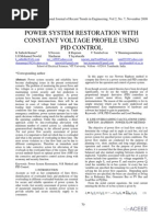 Power System Restoration With