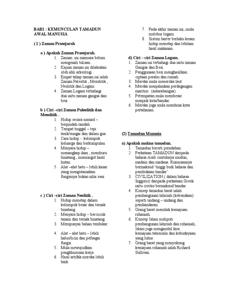 Form4 Sejarah Notes Pdf