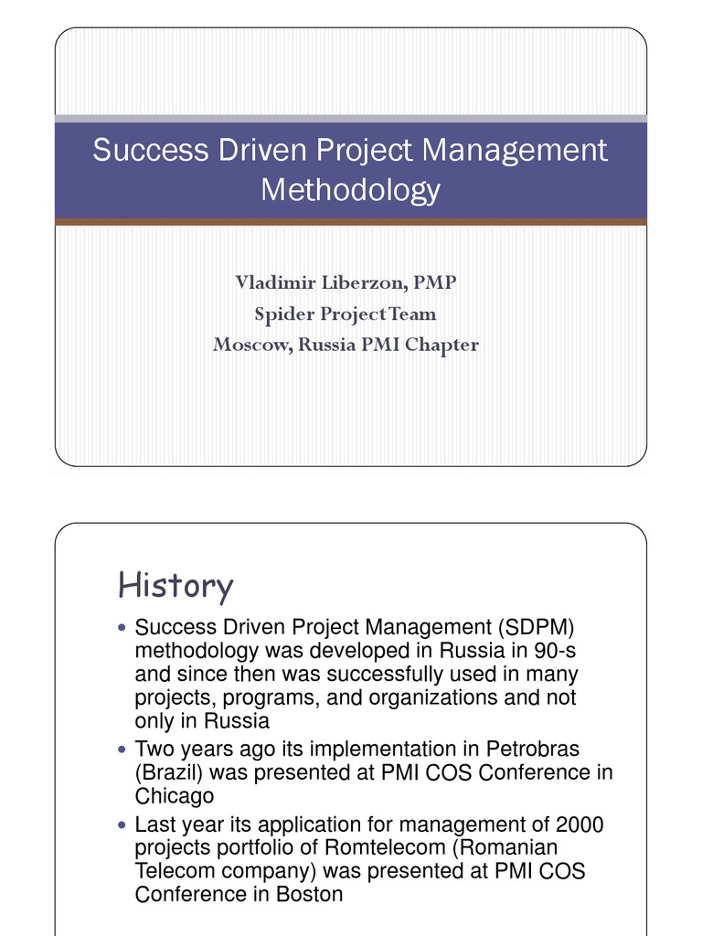 SDPM Methodology | PDF | Scheduling (Production Processes) | Project ...