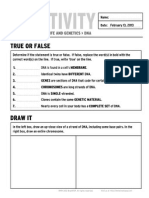 Brainpop Dna Activity True False