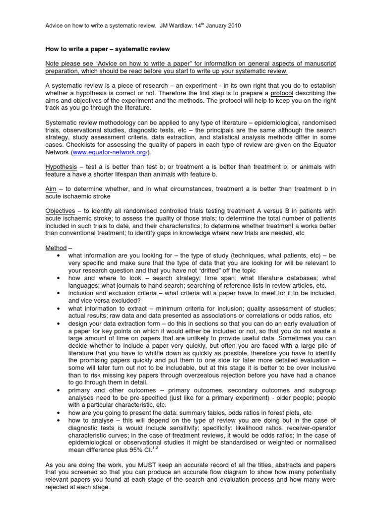 How to do a systematic review cochrane image