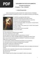 Leitura e compreensão história de Vanina e Guidobaldo