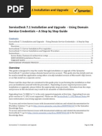 ServiceDesk 7.1 Installation